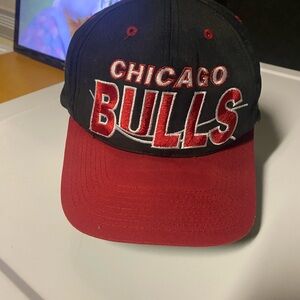 Vintage 90’s Chicago Bulls Black and Red SnapBack Hat